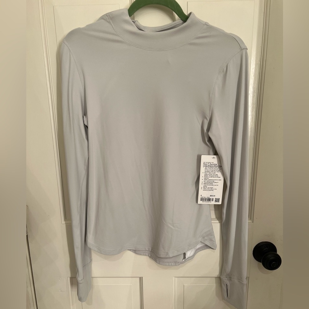 NWT Lululemon rulu running long sleeve mock neck top